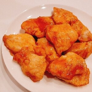 一口サイズで子供も食べやすく☆鶏むねの照焼きチキン